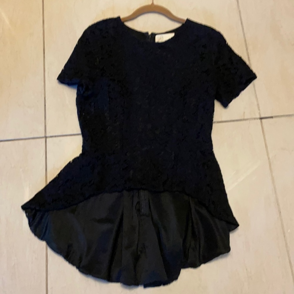 Sachin & Babi hi low lace top